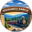 A train travels under a stone arch with 