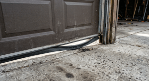 garage door visible gaps