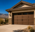 Suburban elegance with mountain backdrop